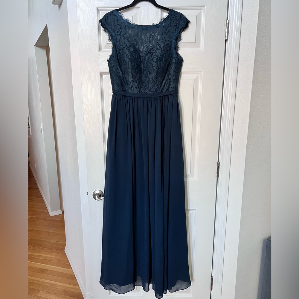 Azazie Navy Gown